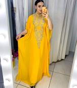 SALE New Wedding Moroccan Dubai Kaftan Arabic Abaya Dress Very Fancy Long Gown 