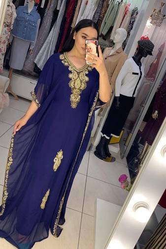 SALE New Moroccan Dubai Kaftans Farasha Abaya Dress Very Fancy Long Gown 