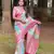 Pink Multi Banarasi art Silk Saree