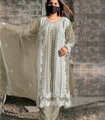 Chiku embroidery georgette salwar kameez