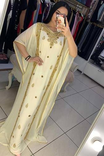 SALE New Moroccan Dubai Kaftans Farasha Abaya Dress Very Fancy Long Gown