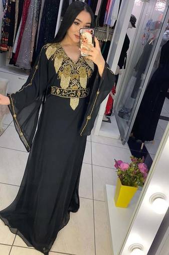 SALE New Moroccan Dubai Kaftans Farasha Abaya Dress Very Fancy Long Gown 