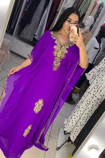 SALE New Moroccan Dubai Kaftans Farasha Abaya Dress Very Fancy Long Gown 