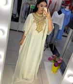 SALE New Moroccan Dubai Kaftans Farasha Abaya Dress Very Fancy Long Gown 