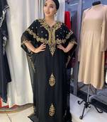SALE New Moroccan Dubai Kaftans Farasha Abaya Dress Very Fancy Long Gown 