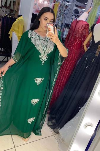SALE New Moroccan Dubai Kaftans Farasha Abaya Dress Very Fancy Long Gown 
