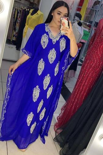 SALE New Moroccan Dubai Kaftans Farasha Abaya Dress Very Fancy Long Gown 