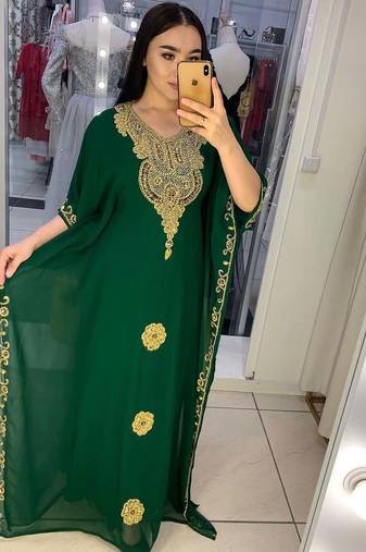 SALE New Moroccan Dubai Kaftans Farasha Abaya Dress Very Fancy Long Gown