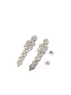 Handcrafted silver plated cz necklace set 5