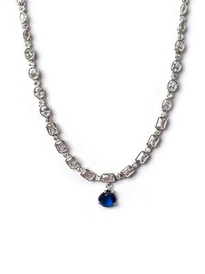 Blue ad sleek necklace set 4
