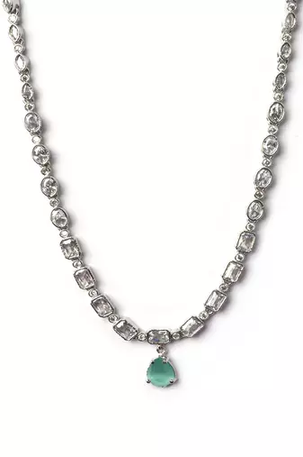 Turquoise ad sleek necklace set