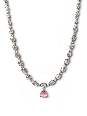 Pink ad sleek necklace set 4