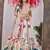 multicolor digital printed Madonna Silk lehenga choli