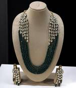Bule heavy necklace set
