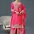 Pink Chinnon Silk Kurta Set for Women