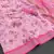 pink linen cotton digital print saree with tassel pallu