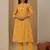 sunshine light yellow printed cotton kurta sets
