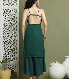 Chic backless designer kurta with palazzo