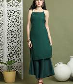 Chic backless designer kurta with palazzo