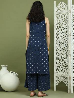 Printed cotton kurta palazzo set 2