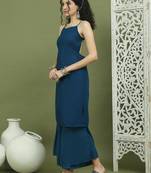 Chic backless designer kurta with palazzo
