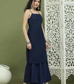 Chic backless designer kurta with palazzo