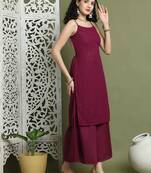 Chic backless designer kurta with palazzo