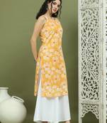 Printed rayon kurta palazzo set