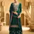 Green embroidered velvet pakistani salwar suit