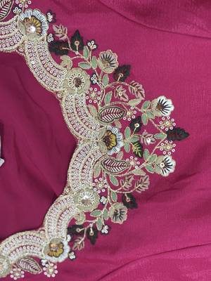 Soft Organza Embroidery Crop Top with Flared Pleated Skirt and Shrug Set 8