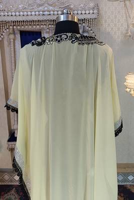 Lemon yellow designer islamic dress 5