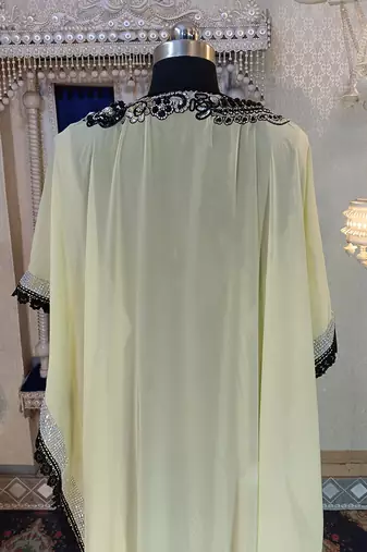 Lemon yellow designer islamic dress