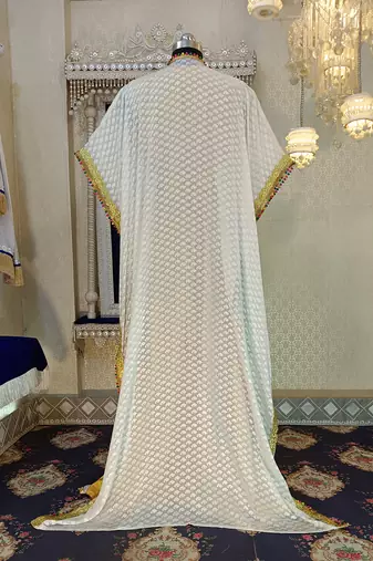 Off white and gold unique takchita caftan