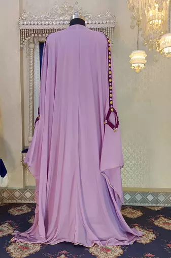 Dull purple and violet designer arabic kaftan