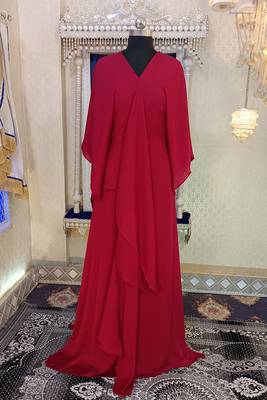 Maroon designer islamic kaftan 1