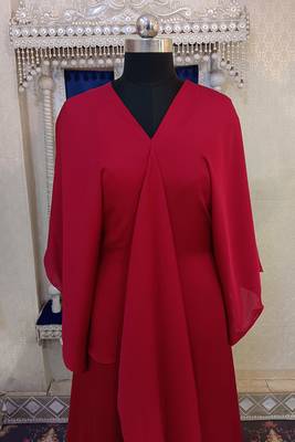 Maroon designer islamic kaftan 4