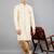 men's geomatric embroidery indowestern sherwani set