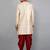 men's slim fit floral woven design sherwani set