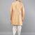 men's slim fit woven design indowestern sherwani set