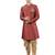 men's woven design embroidery sherwani set