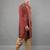 men's woven design embroidery sherwani set