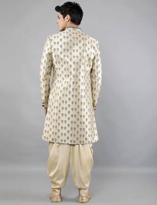 men's printed indowestern sherwani set 2