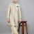 men's printed indowestern sherwani set
