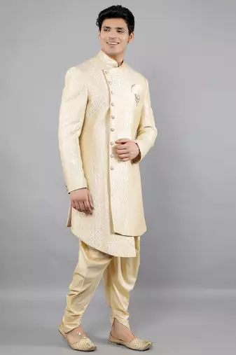 men's embroidery ethnic sherwani set