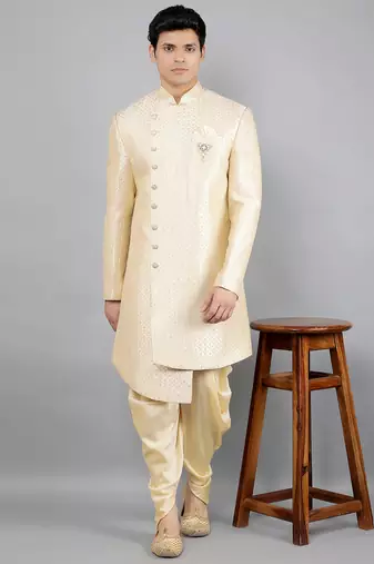 men's embroidery ethnic sherwani set