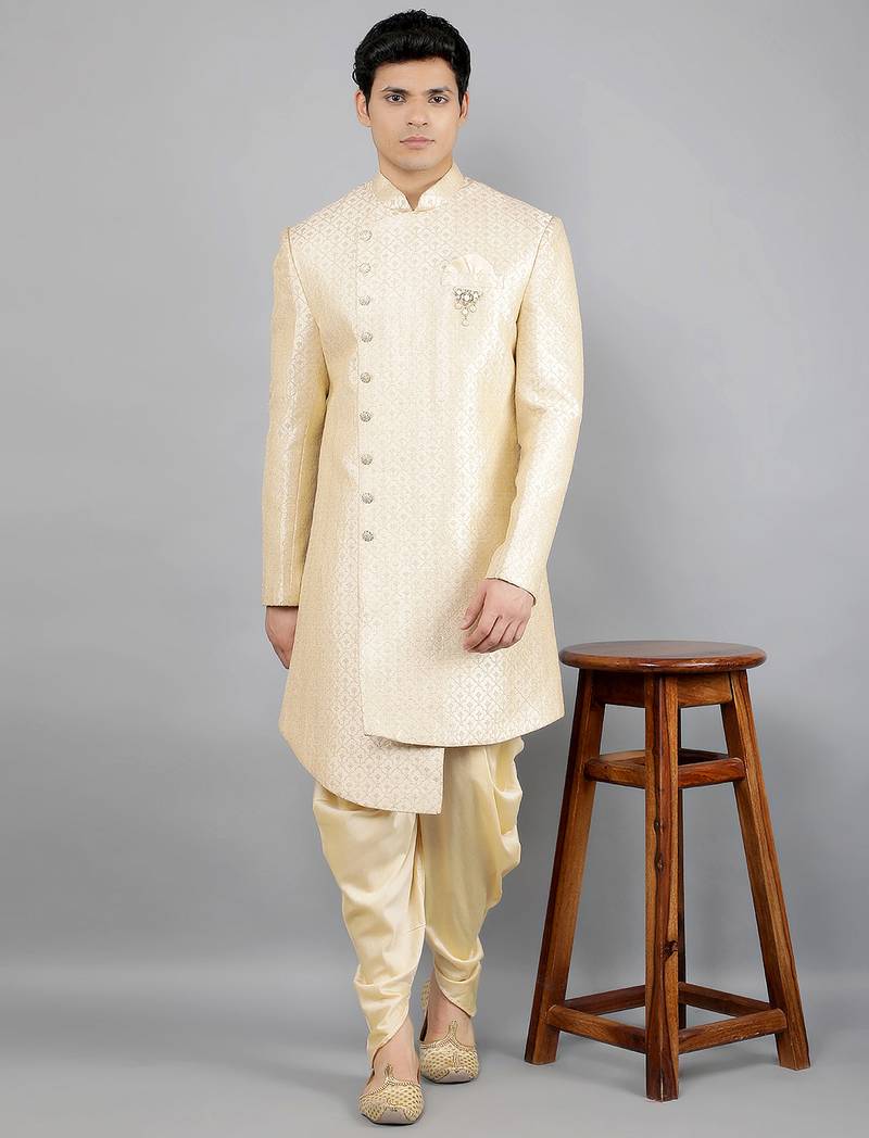 men's embroidery ethnic sherwani set