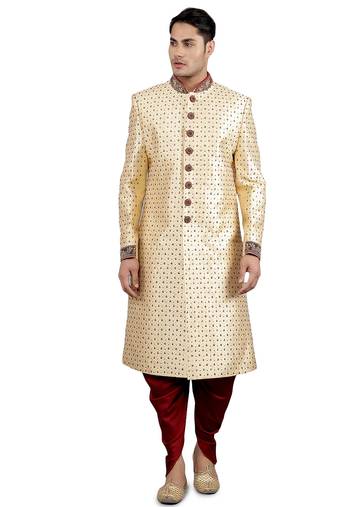 men's embroidery ethnic sherwani set