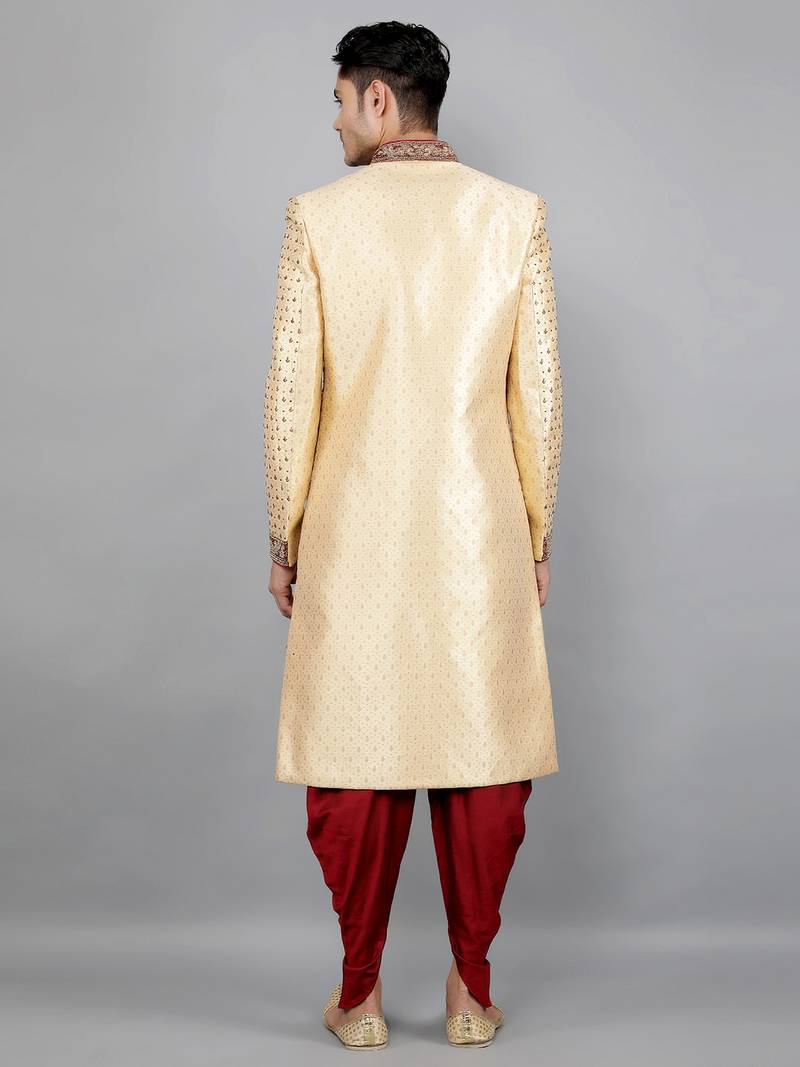 men's embroidery ethnic sherwani set