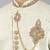 men's floral woven embroidery sherwani set