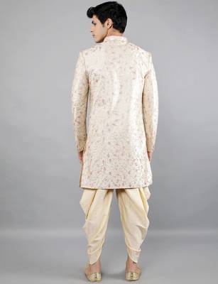 men's floral embroidery sherwani set 2